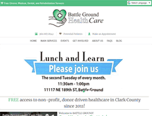 Tablet Screenshot of battlegroundhealthcare.org
